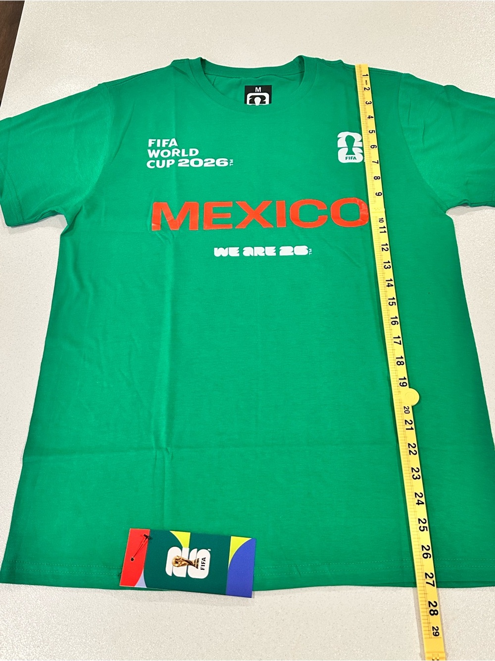 FIFA World Cup 2026 Authentic Mexico Green T-Shirt, Size Medium - Picture 8 of 10